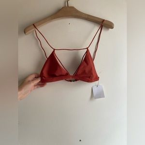 Dion Lee Fine Line Orange Bikini Top 🍊